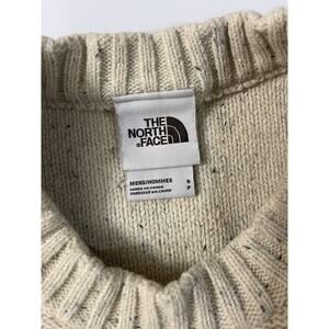 The North Face Sweater Mens Small Beige Wool Blend Knit Oatmeal Fisherman
